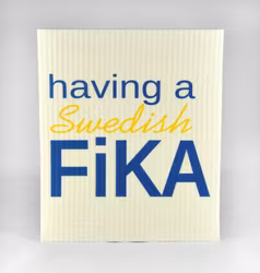 Disktrasa, having a Swedish Fika, 18x20 cm
