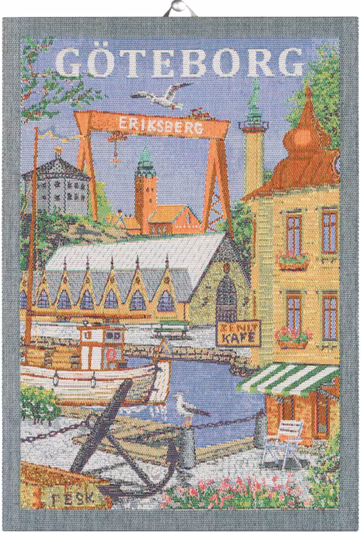 Göteborg handduk 35X50, 100% Ekologisk Bomull