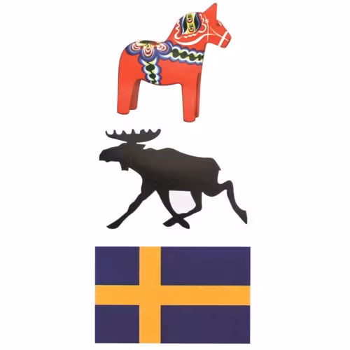 Dekal-ark Sverige, 3 motiv