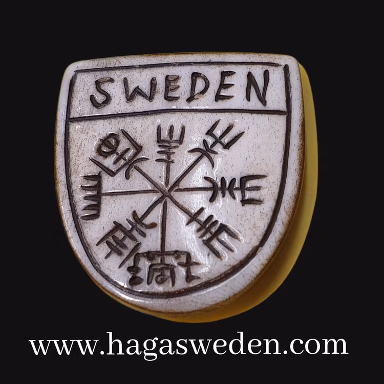 Magnet 'Viking Symbol' Handmade from Bone