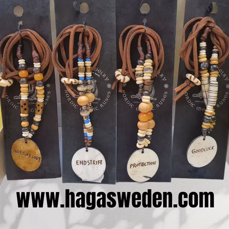 Halsband 'VIKING SYMBOL' Handmade from Bone