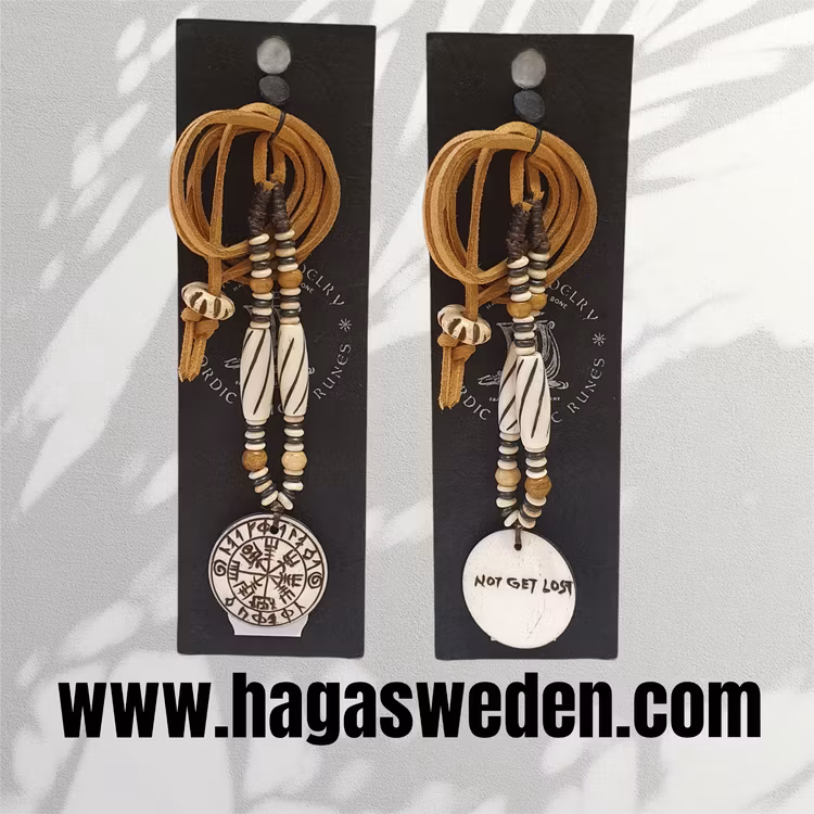 Halsband 'VIKING SYMBOL' Handmade from Bone