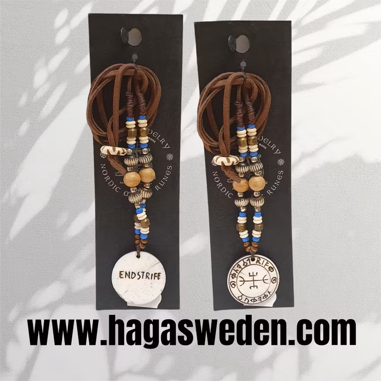 Halsband 'VIKING SYMBOL' Handmade from Bone