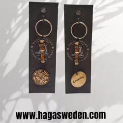 Schlüsselbund 'Wikinger Symbol' Handgefertigt aus Knochen