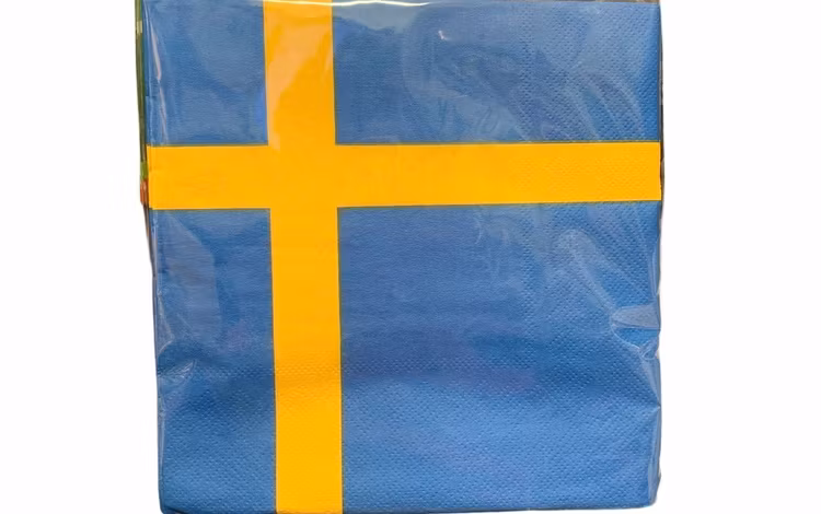 Lunchservett, Swedish Flagg