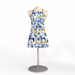 Förkläde Leksand blå/gul, från Arvidssons Sweden, 65x85cm