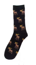 Strumpor: Älg, svart (41-46)