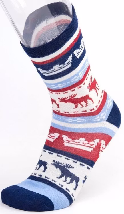 Strumpor, älg röd (41–46)