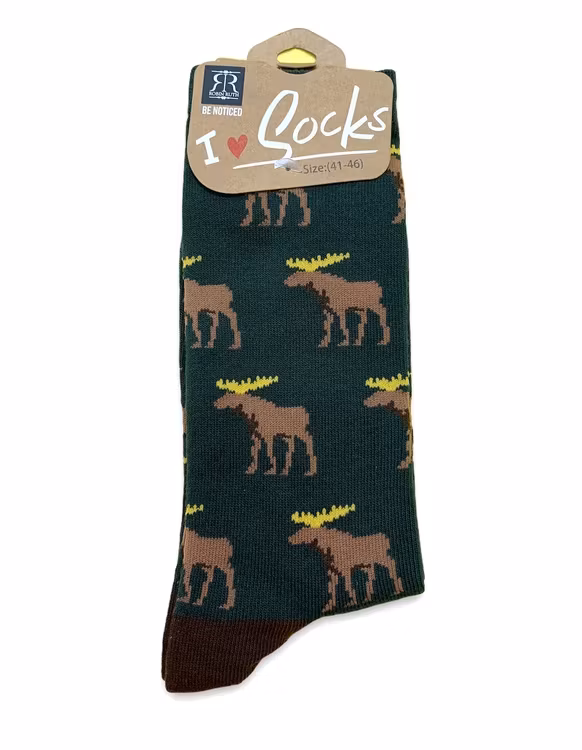 Strumpor, Älg grön/brun