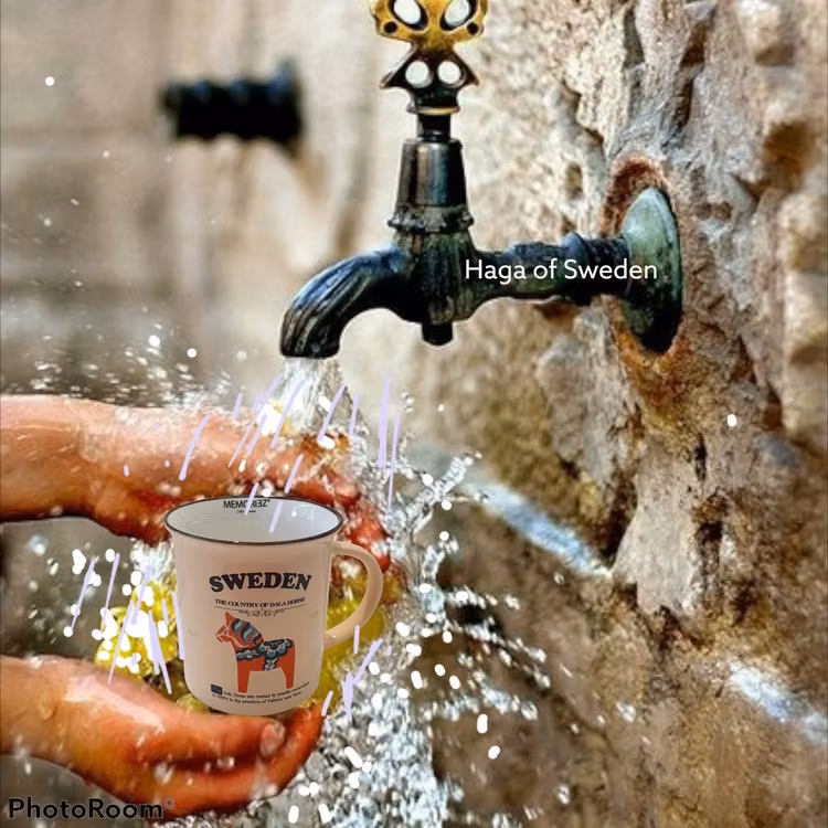 Mugg- Memoriez, Dala Horse Classic, Smal, With Story, Pink