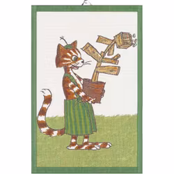 Träslöjd handdukar 40X60, 100% Ekologisk Bomull