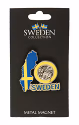 Magnet, Metal, Spinner moose / map