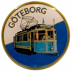 Pin, Göteborg spårvagn rund 19 mm