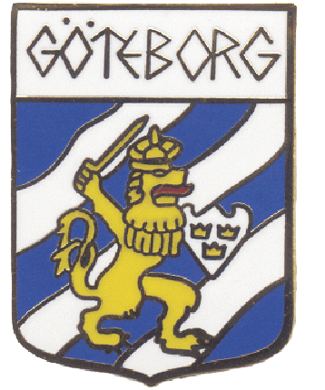 Pin i emalj, Göteborg vapensköld