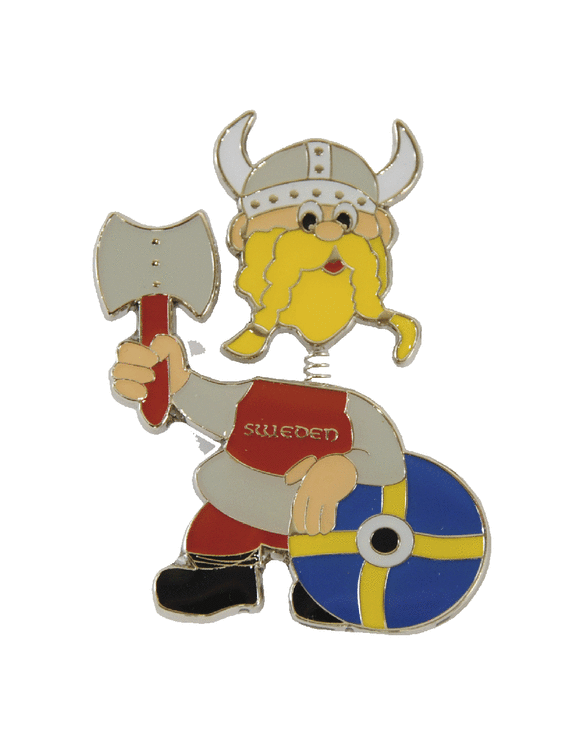 Magnet viking med rörligt huvud