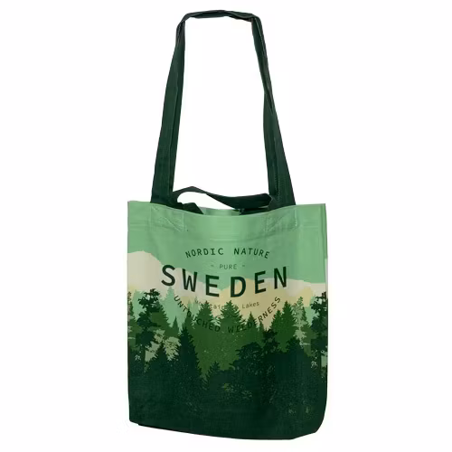 Tygkasse Sweden Backcountry Forest med 2 olika handtagna