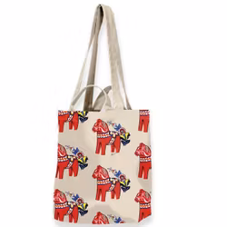 Tygkasse Dalahäst Mia