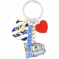 Nyckelring Göteborg, spårvagn, Göteborg vapen