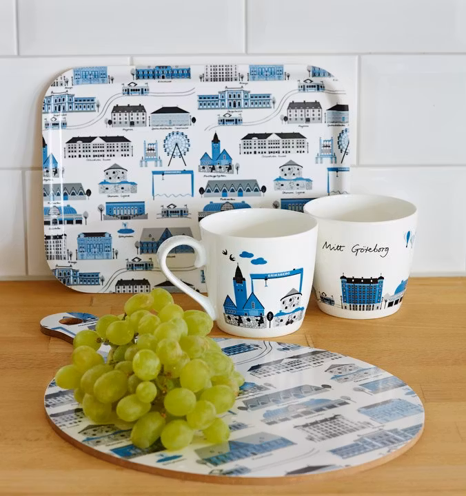 Mugg med Göteborgsmotiv Chinabon porslin