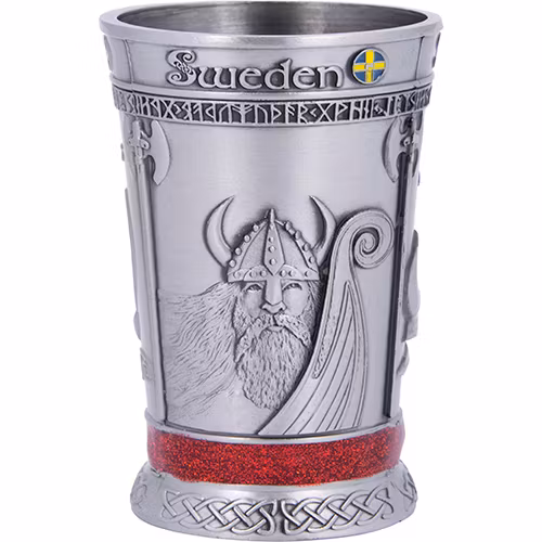 Shotsglas metall viking, vikingaskepp