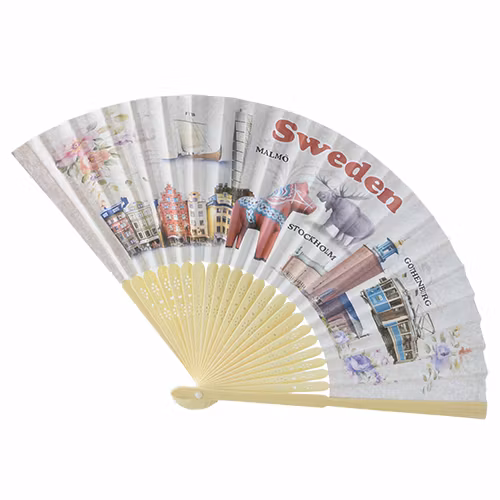 Solfjäder i bambu. Sweden