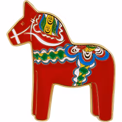 Magnet Dalahäst i metal, 5cm