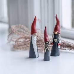 Tomten den långa familjen 3-pack H.7-9cm