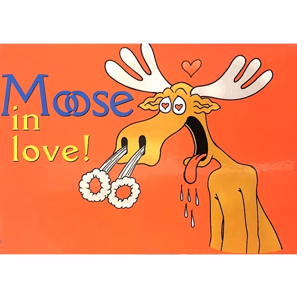 Vykort: Älg, 148 x 105 mm