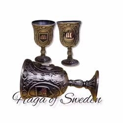 Shotglas metall Viking