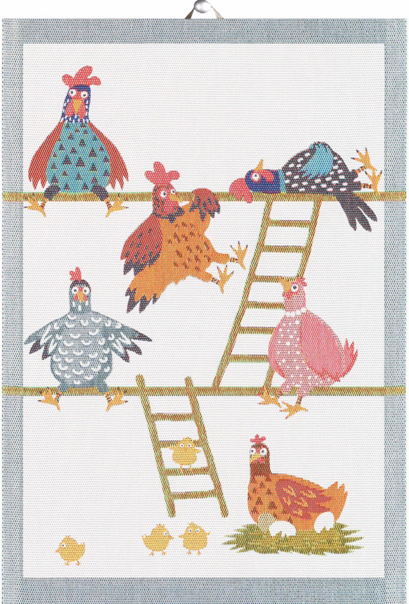 Hönshus handduk 35X50, 100% Ekologisk Bomull