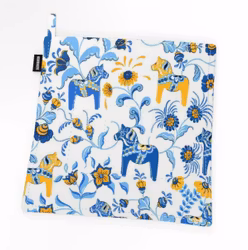 Grytlapp, Leksand Dalahäst/kurbits, blå och gul