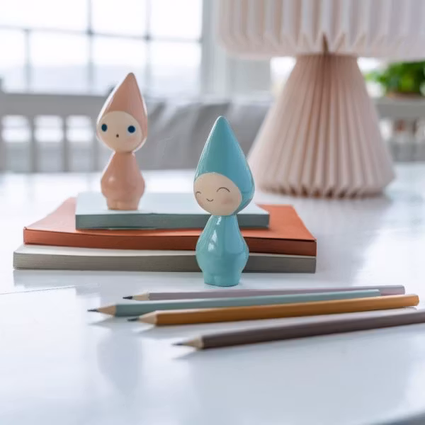 Peggy nyfiken, rosenkvarts, 11 cm