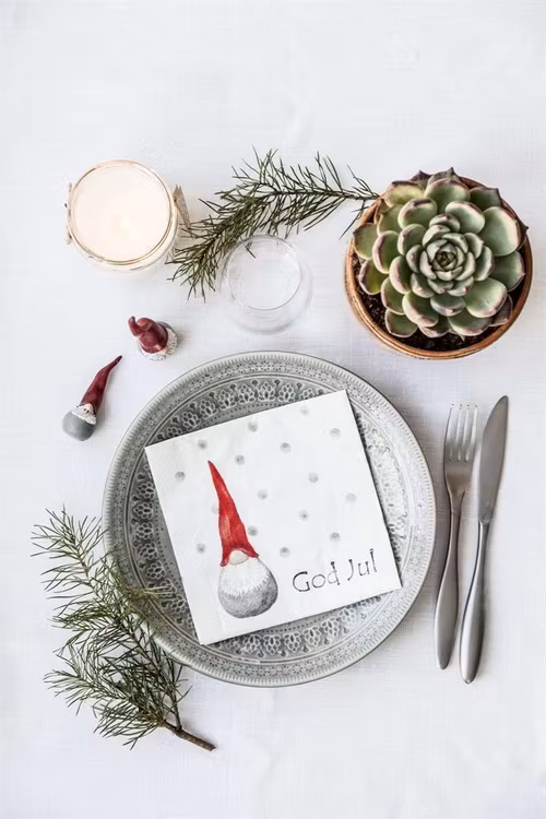 Lunch/Kaffe servett Dekortomte