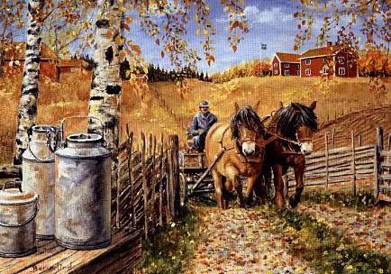 Vykort 148 x 105 mm, Svensk motiv