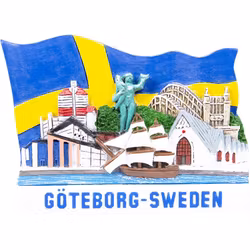 Magnet Göteborg med flagga