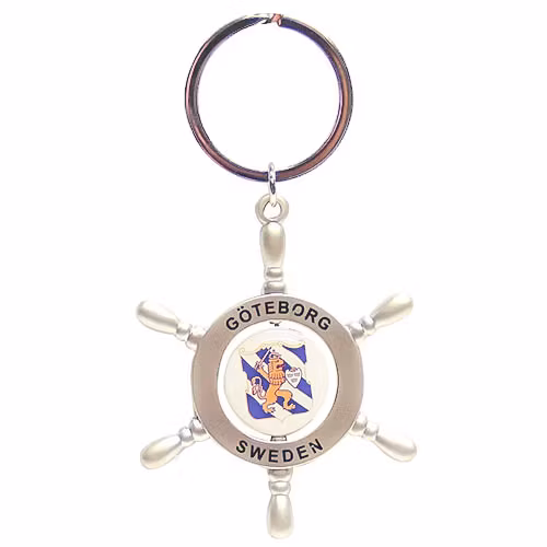 Nyckelring: roder Göteborg vapen