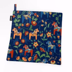 Grytlapp, Leksand Dalahäst / kurbits , marinblå