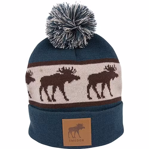 Mössa, Mönsterstickad, Frost, älg/ Sweden