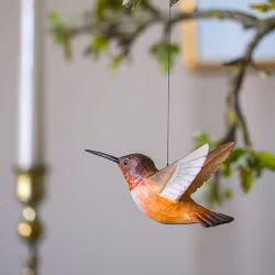 Handsnidad  Rostkolibri i par