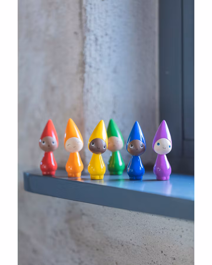 Peggy Regnbåge, 6-pack, 6cm