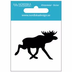 Dekal Svart älg 5,5cm