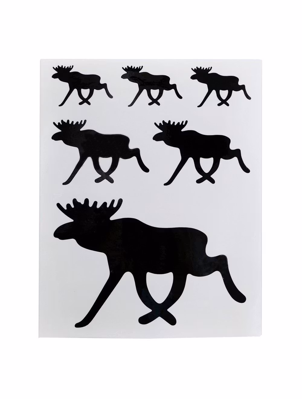 Dekalark älgsiluett 6st