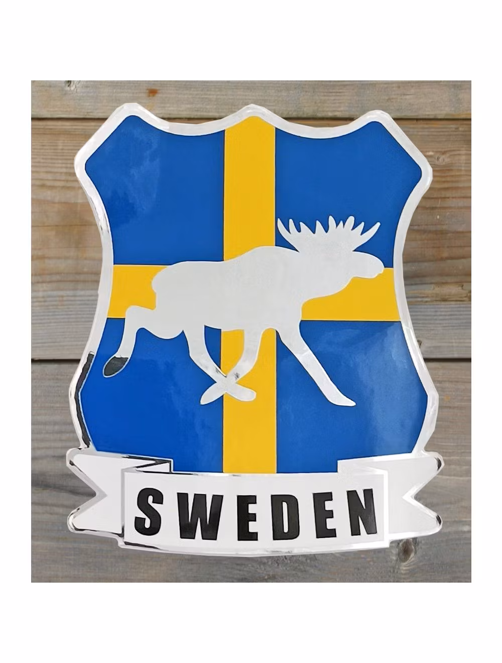 Spegeldekal Sweden Älg Flagga