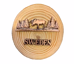 Magnet älg på stubbe