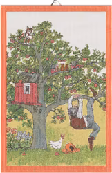 Äppelträd handduk 35X50, 100% Ekologisk Bomull