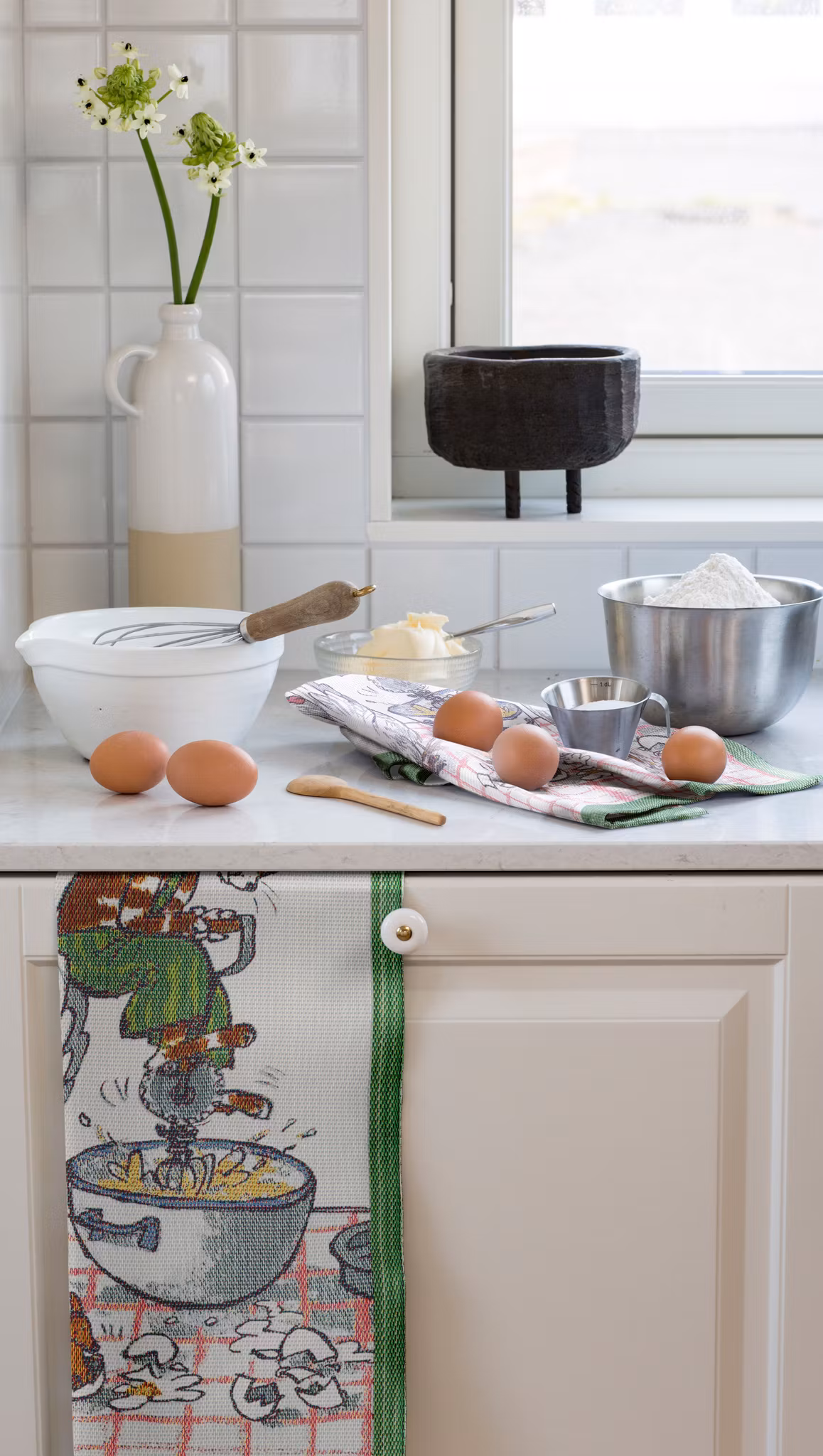 Vispar handduk 35X50, 100% Ekologisk Bomull