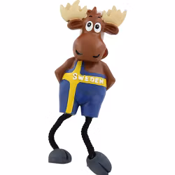 Magnet älg med hängande fötter