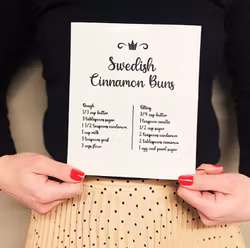 Disktrasa, Swedish Cinnamon Buns, 20x17 cm