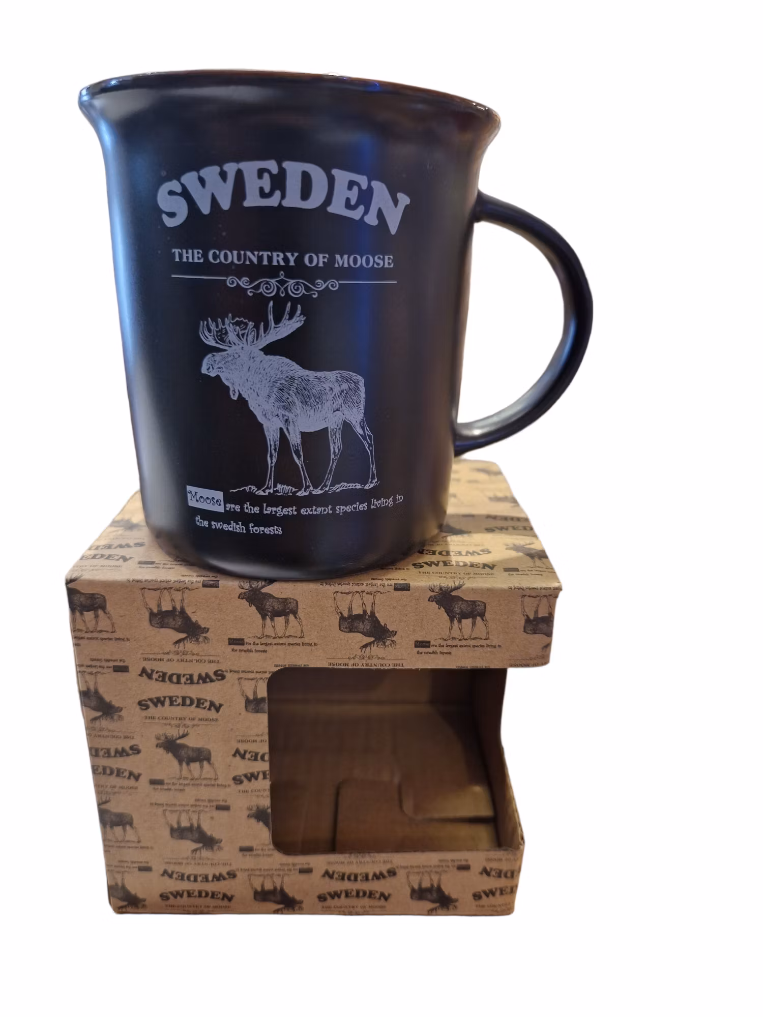 Mugg- Memoriez, Moose Classic, Large, With Story (Gray/Black/White/Matt/Pink)