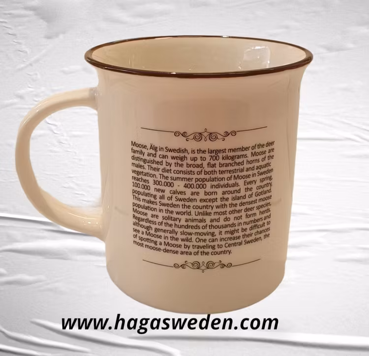 Mugg- Memoriez, Moose Classic, Large, With Story (Gray/Black/White/Matt/Pink)